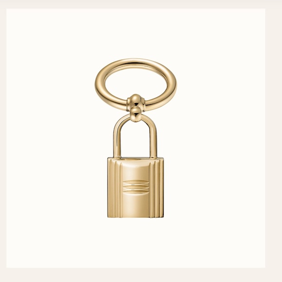 Hermes Accessories - Authentic Hermes Mini Charms Cadenas twilly ring - permabrass